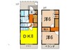 サンパルコート 2DKの間取り