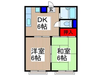 間取図 シャト－アズマ