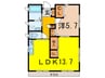 上井草戸建 1LDKの間取り