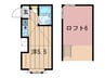 ネオステ－ションプラザ日吉 1Rの間取り