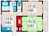 第３ストーンハイツ 2DKの間取り