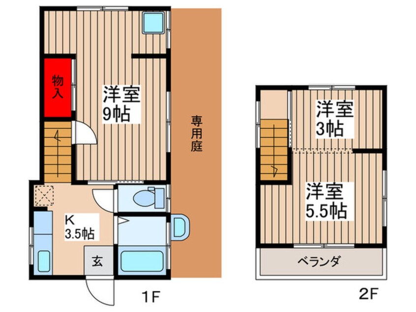 間取図 東大宮貸家