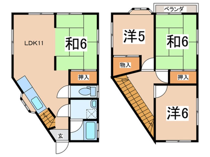 間取図 富岡西7丁目戸建