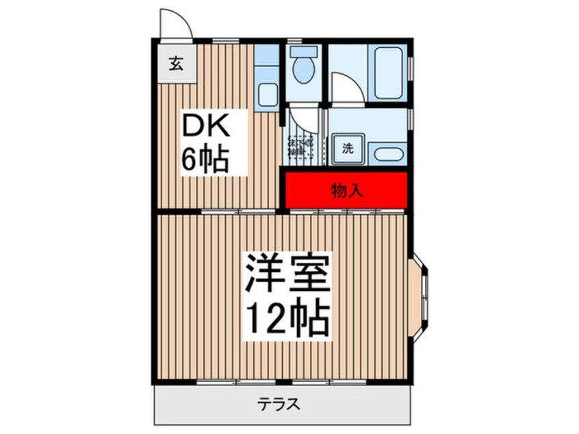 間取図 オリエンタル沢田Ａ