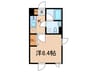 レピュア池袋本町レジデンス 1Kの間取り