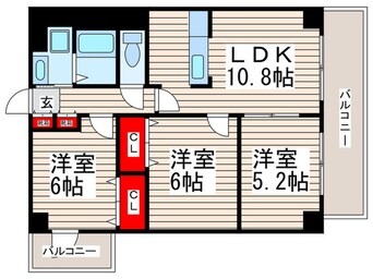 間取図 グロリア参番館