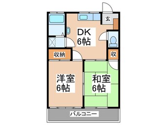 間取図 コーポ倉本Ａ