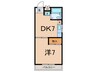 グリ－ンコ－プ子母口 1DKの間取り