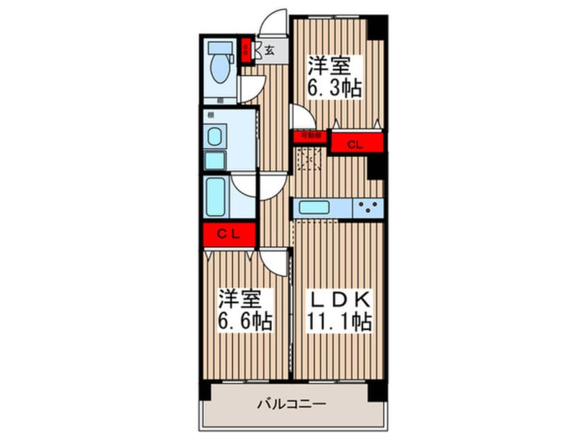 間取図 プロミネンスⅤ