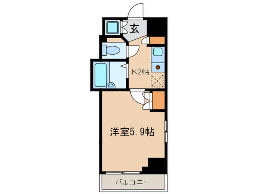 間取図 グレ－ス早稲田