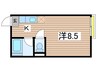 パ－クこわだ 1Rの間取り