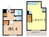 プラハ駒込 1LDKの間取り