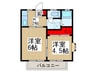 サンシティー志木 2Kの間取り