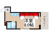 ロイヤルコスモ永代 1Rの間取り