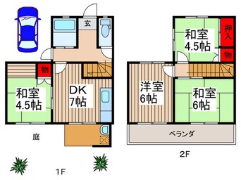 間取図 仮)上日出谷テラスハウス