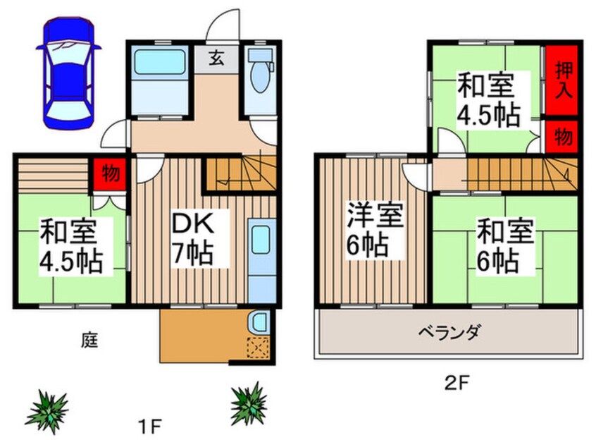 間取図 仮)上日出谷テラスハウス