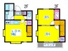 メゾン瑞穂 2LDKの間取り