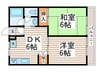サニ－ハイツ 2DKの間取り