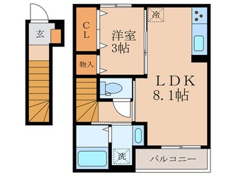 間取図 仮）D-room野沢４丁目