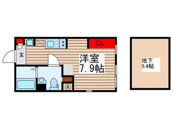 間取図 COCOCUBE　KITA-SENJU