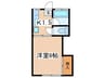 ビラ相南 1Kの間取り