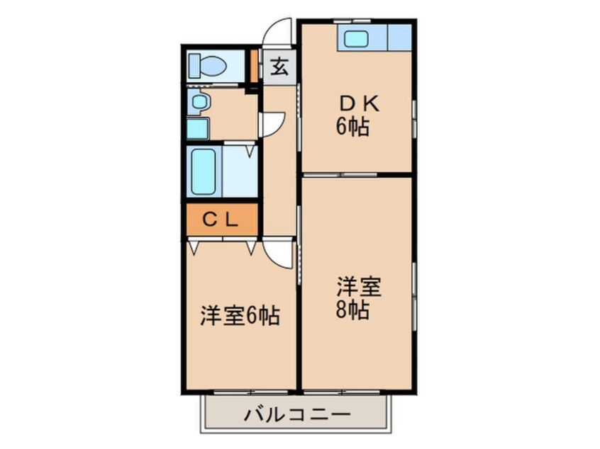 間取図 メゾングリシーヌC