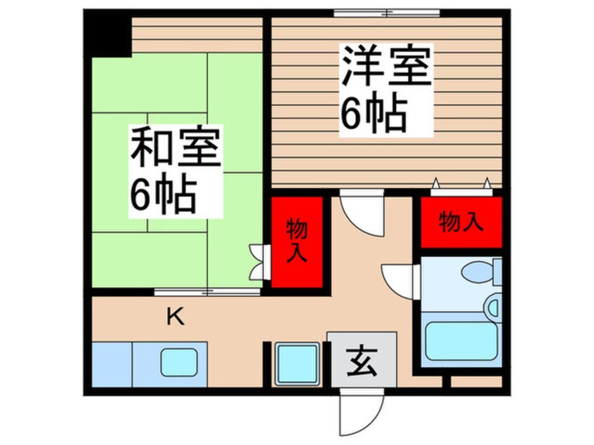 間取図 岡野ハイツ