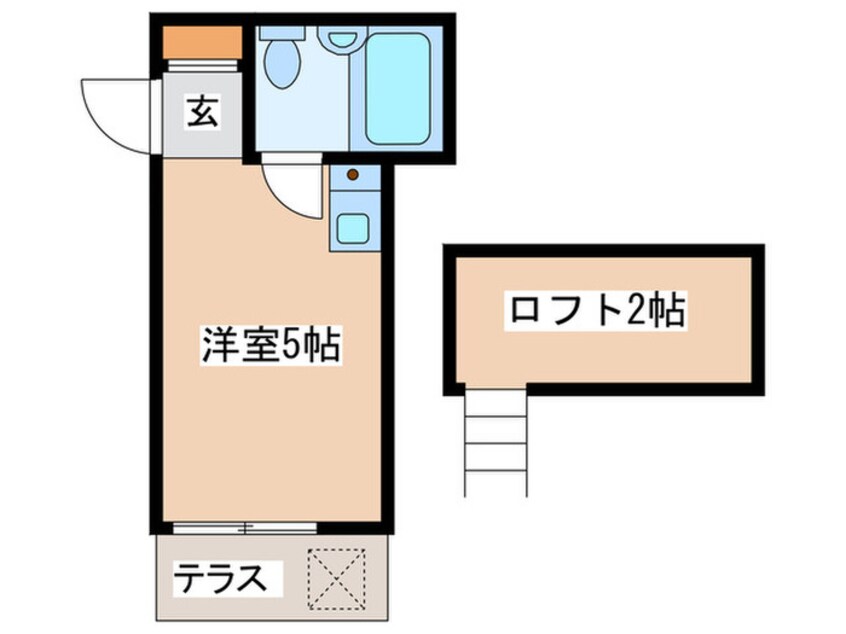 間取図 フラワーハイツ高幡不動