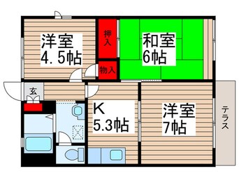 間取図 メゾン大野第１