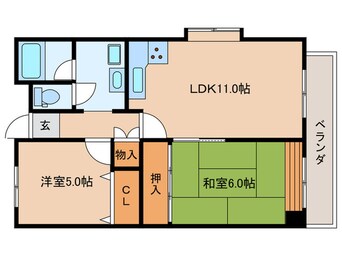 間取図 アンサンブル大山西