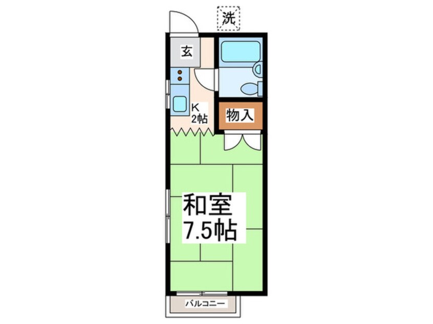 間取図 コーポ角田