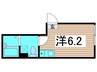 マーレ梅島 1Rの間取り