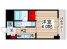 門前仲町レジデンス弐番館 1Kの間取り