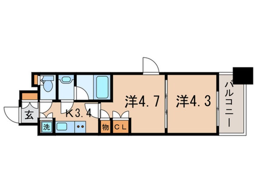 間取図 ミリアレジデンス東池袋