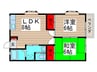 サンセイハイツ 2LDKの間取り