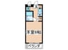 セザ－ル立川(228) 1Rの間取り