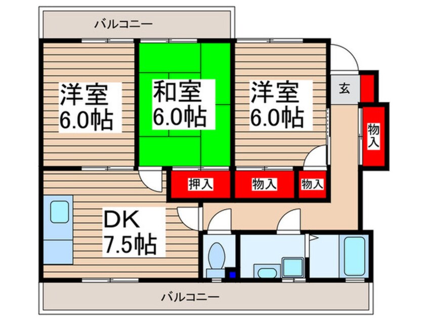 間取図 ベルシャトウ