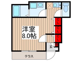 間取図 クレアール柴又８７４番館