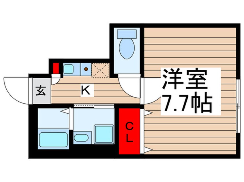 間取図 クレアール柴又８７４番館