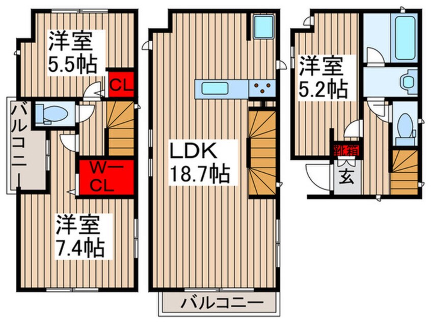 間取図 Ｋｏｌｅｔ日進＃21