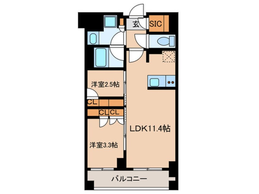 間取図 J.GRAN Court 品川西大井EAST