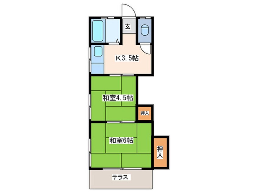 間取図 滝根荘