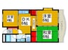市川クロ－バ－ハイツ池田 3DKの間取り