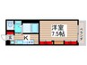 MAISON ENSOLEILLEE MATSUDO 1Kの間取り