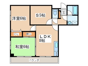 間取図 シャングリラ中和泉