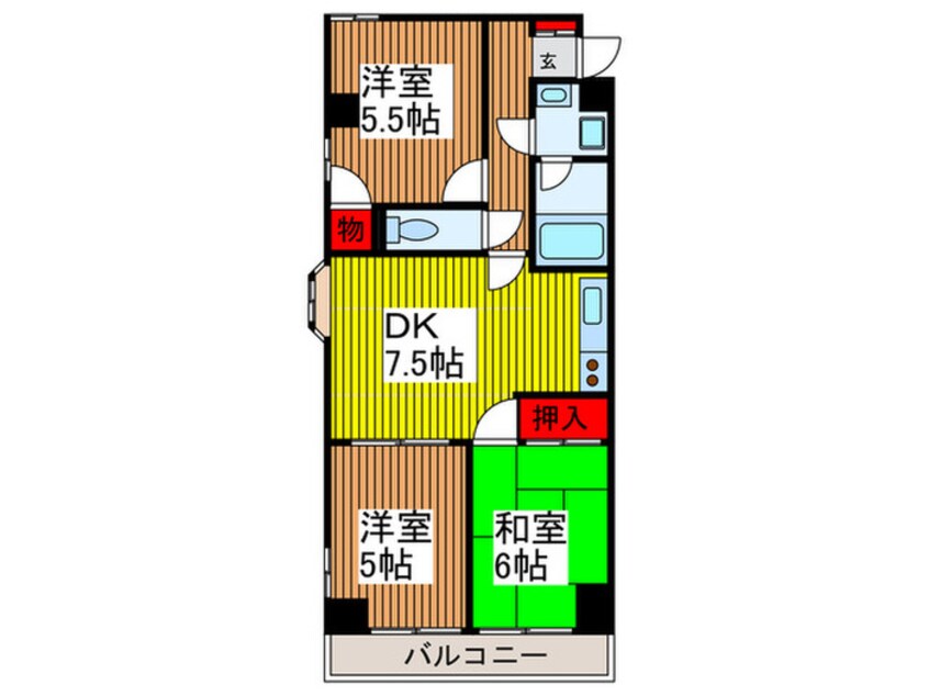 間取図 広友川口マンション