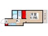 コーホﾟ 上岡 1Kの間取り