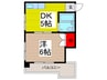 シャト－ル北浦和 1DKの間取り