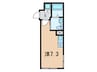 blue palette 赤羽 1Rの間取り