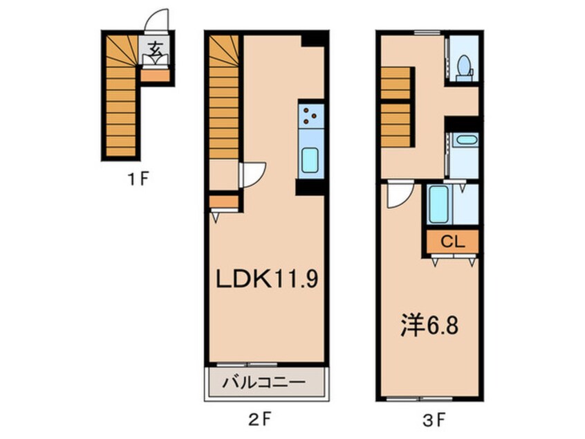 間取図 エルスタンザ品川二葉